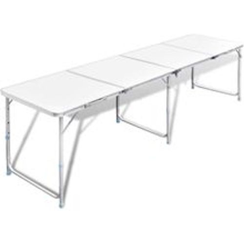 Campingtisch zusammenklappbar höhenverstellbar Aluminium 240 x 60 cm - VIDAXL - Modalova