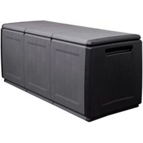 Garten Aufbewahrungsbox 138x53x57 cm 330 l Dunkelgrau Schwarz - VIDAXL - Modalova