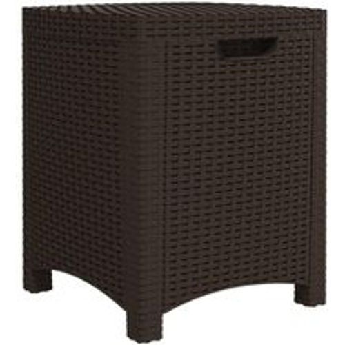 Garten-Aufbewahrungsbox 39x39x46 cm PP Rattan Braun - VIDAXL - Modalova