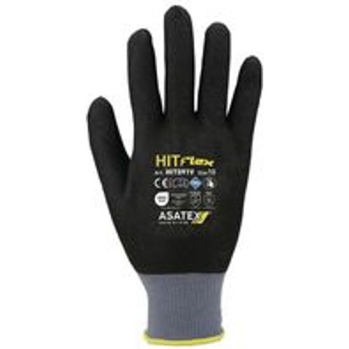 HIT091V/10 Handschuhe Hit Flex v Größe 10 schwarz/grau 98% Polyamid / 2% - Asatex - Modalova