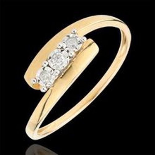 Edenly Trilogie Ring Kostbarer Kokon - Harmonia - Gelbgold - 9 Karat - Fashion24 DE - Modalova