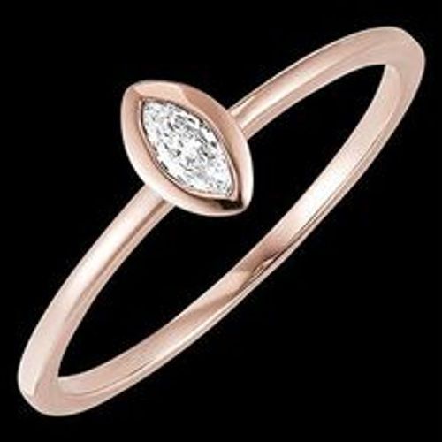 Edenly Ring FraÃ®cheur - Marquise - 18 Karat RosÃ©gold mit Diamant - Fashion24 DE - Modalova