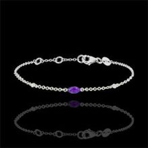 Edenly Armband Auge des Orients - Amethyst und Diamanten - 9 Karat WeiÃŸgold - Fashion24 DE - Modalova