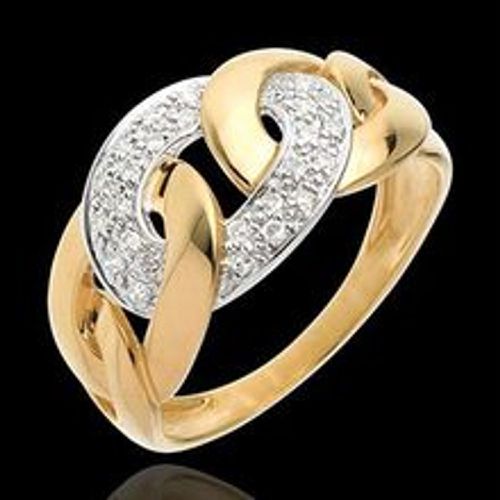 Edenly Ring Kettenglieder in Gelbgold - 24 Diamanten - Fashion24 DE - Modalova