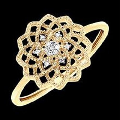 Edenly Ring FraÃ®cheur - Tournesol Royal - 9 Karat Gelbgold und Diamanten - Fashion24 DE - Modalova