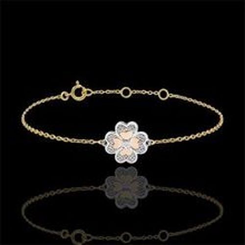 Edenly Armband SolitÃ¤r Frische - Dreierlei Gold und Diamanten - Glitzernder Kl - Fashion24 DE - Modalova