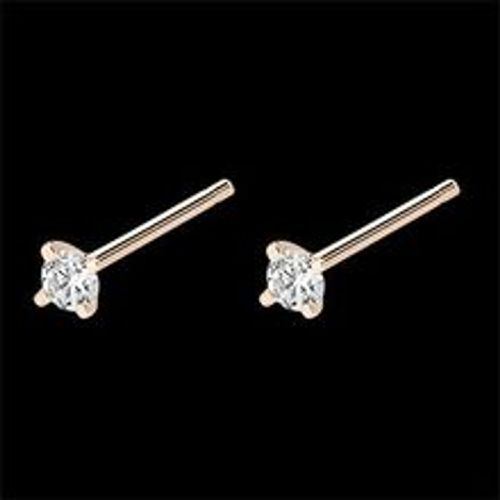 Edenly Diamant-Ohrringe Frische - Funkeln - Ohrstecker 18 Karat RosÃ©gold und D - Fashion24 DE - Modalova