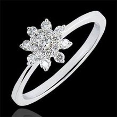 Edenly Ring Frische - Bergblume - 18 Karat WeiÃŸgold und Diamanten - Fashion24 DE - Modalova