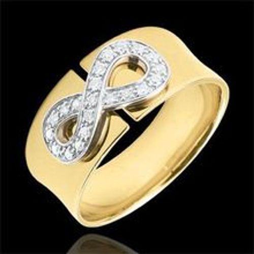 Edenly Ring Unendlichkeit - Gelbgold und Diamanten - 18 Karat - Fashion24 DE - Modalova