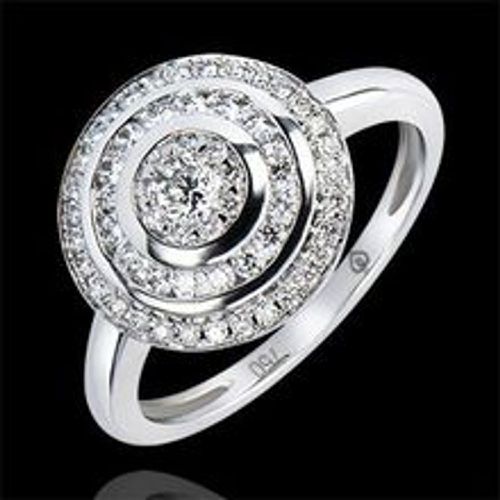 Edenly Verlobungsring Schicksal - Ring Hypnose - 9 Karat WeiÃŸgold und Diamante - Fashion24 DE - Modalova