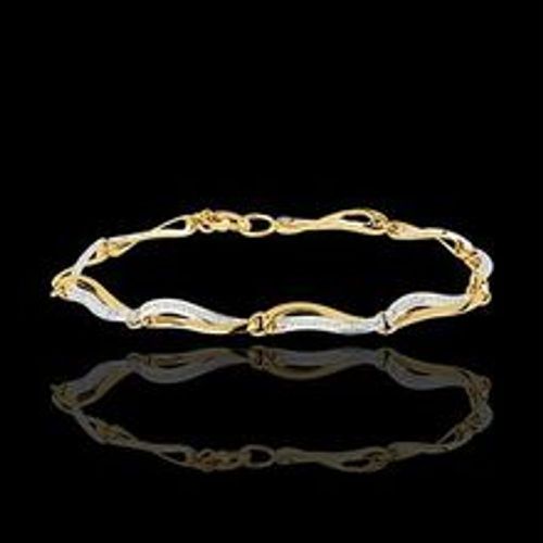 Edenly Armband Wellen des Nil - WeiÃŸgold und Gelbgold mit Diamanten - Fashion24 DE - Modalova