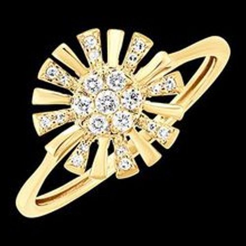 Edenly Ring FraÃ®cheur - Solar - 9 Karat Gelbgold und Diamanten - Fashion24 DE - Modalova