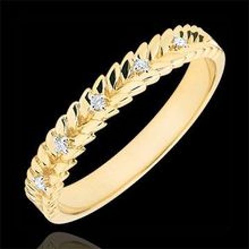 Edenly Ring Verzauberter Garten - Diamant Flechtwerk - Gelbgold - 18 Karat - Fashion24 DE - Modalova