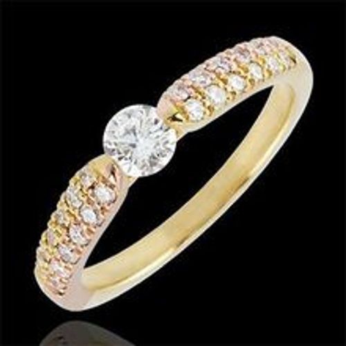 Edenly SolitÃ¤rring Triomphale - Gelbgold und Rotgold - 0.25 Carat - Fashion24 DE - Modalova