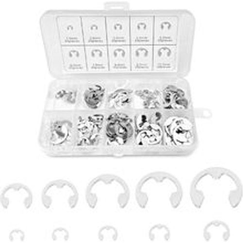 Stück Sicherungsring Silber, Sprengring set aus Edelstahl 304, Sicherungsscheiben 10 Verschiedene Größen, Sprengringe 1.5-10mm mit Box - Fashion24 DE - Modalova