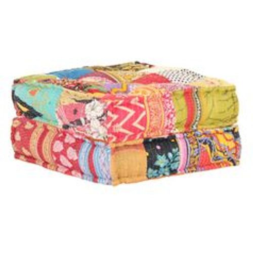 Pouf 60x70x36 cm Patchwork Stoff - VIDAXL - Modalova