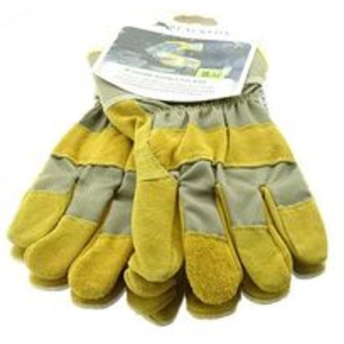 Garten - Handschuhe Fleece Ockergelb Größe 8/M - Leder & Stoff - Blackfox - Modalova