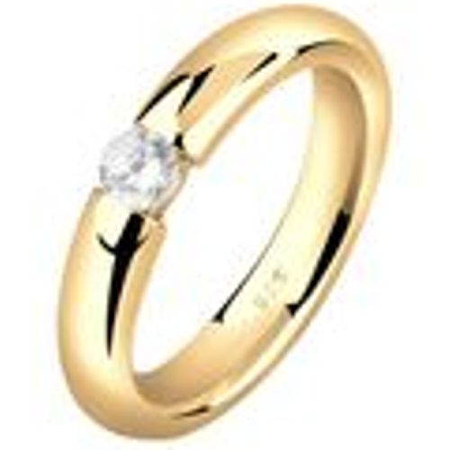 Ring Solitär Zirkonia Kristall Verlobung 925 Silber (Farbe: , Größe: 52 mm) - NENALINA - Modalova