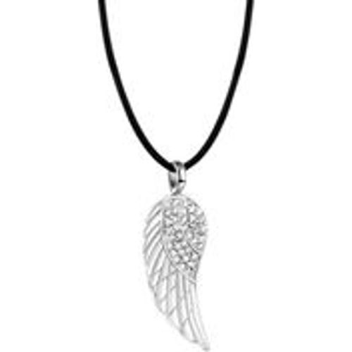 Halskette Flügel Anhänger Kristalle 925 Silber (Farbe: Silber, Größe: 42 cm) - NENALINA - Modalova