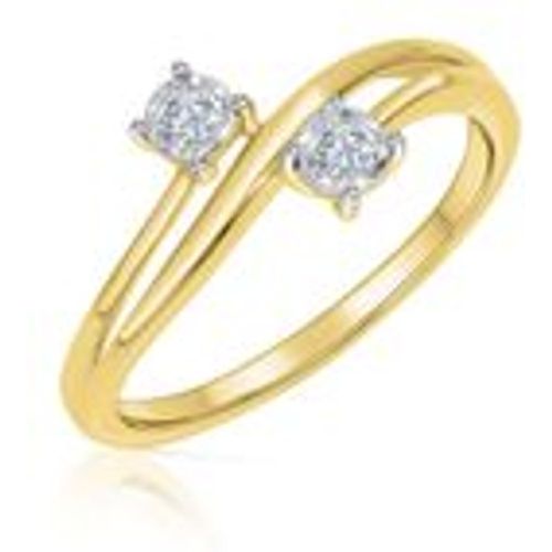Ring 585 Gold gelb zweifarbig Brilliant - Diamonds by Ellen K. - Modalova