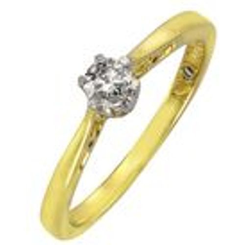Ring 585 Gold zweifarbig Brillant 0,25ct - Diamonds by Ellen K. - Modalova