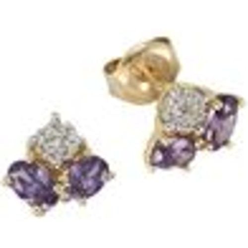 Fascination by Ellen K. Ohrringe Gold 375 Amethyst + Zirkonia - Diamonds by Ellen K. - Modalova