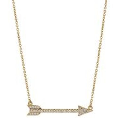 Collier Messing vergoldet mit Zirkonia - buckley london - Modalova