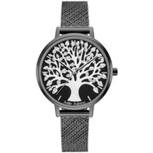 Damenuhr Edelstahl schwarz Tree of Life black - Julie Julsen - Modalova