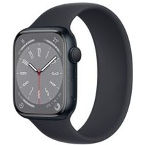 Watch Series 7 (2021) GPS 45 mm - Aluminium Mitternacht - Solo Loop Schwarz - Apple - Modalova