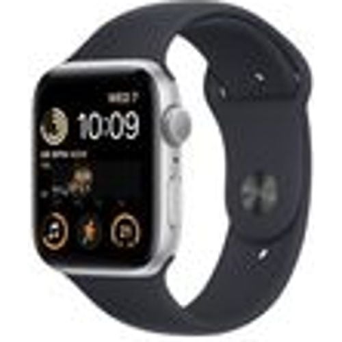 Watch Series SE 2 (2022) GPS 44 mm - Aluminium Silber - Sportarmband Schwarz - Apple - Modalova