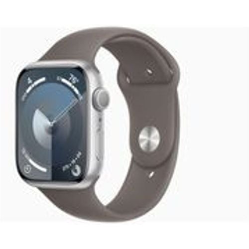 Watch Series 9 (2023) GPS 45 mm - Aluminium Silber - Sportarmband Grau - Apple - Modalova