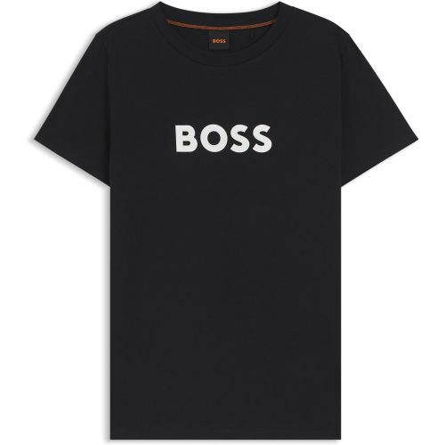 T-shirt en jersey de coton à logo contrastant - Boss - Modalova