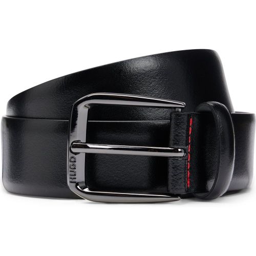 Ceinture en cuir italien avec boucle logotée - HUGO - Modalova