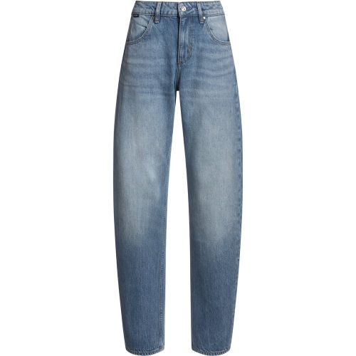 Jean Barrel en denim rigide bleu - Boss - Modalova