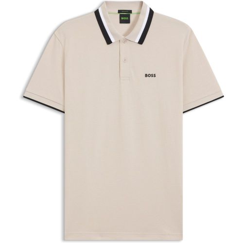 Polo Paddy actif à rayures contrastantes - Boss - Modalova