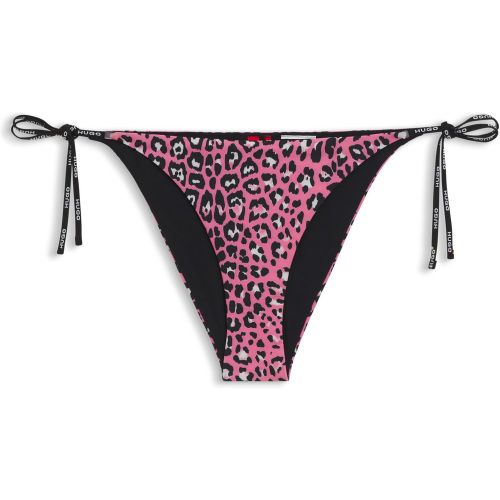 Bas de bikini à motif avec liens logotés - HUGO - Modalova