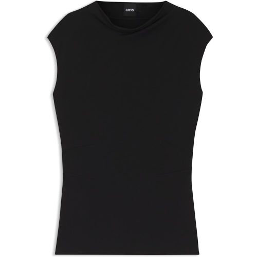 Haut à col montant en tissu mat - Boss - Modalova