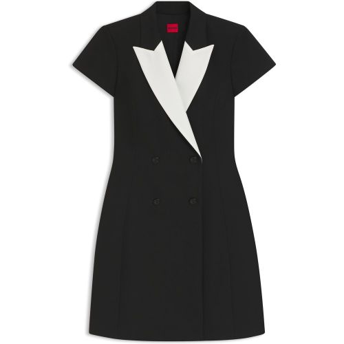 Robe style veste à revers contrastants - HUGO - Modalova