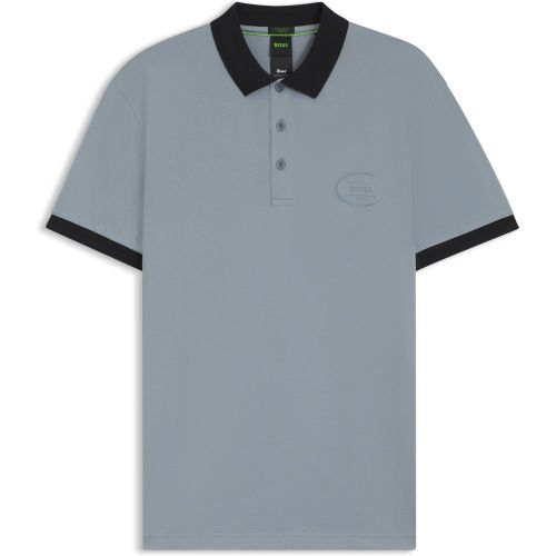 Polo Regular en piqué stretch de coton mélangé aux propriétés d’évacuation de l’humidité - Boss - Modalova