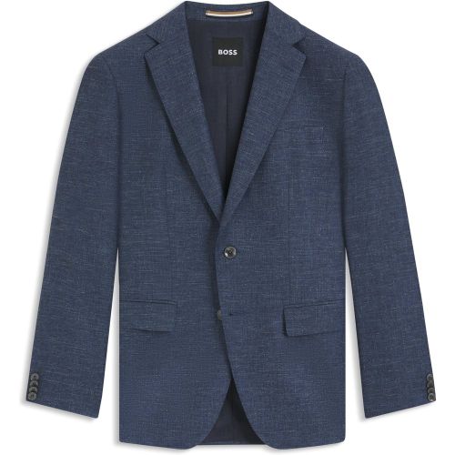 Blazer Slim en tissu stretch à motif - Boss - Modalova
