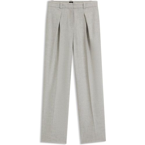 Pantalon Straight en flanelle stretch chinée - Boss - Modalova