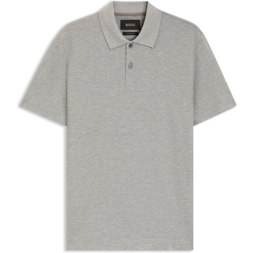 Polo Regular en coton et soie - Boss - Modalova