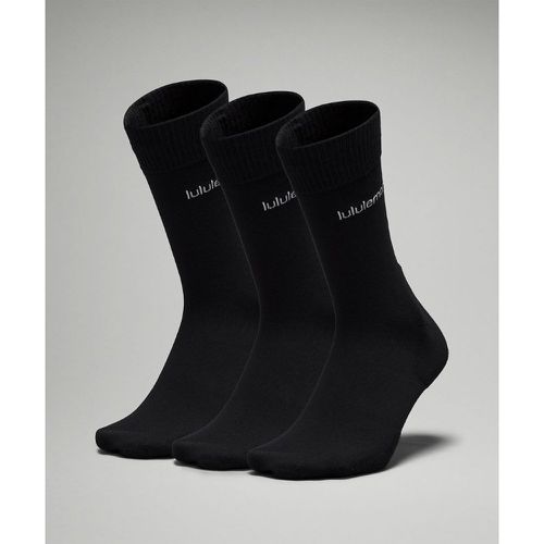– Daily Stride Comfort Crew-Socken 3er-Pack für Männer – Schwarz – Größe L - lululemon - Modalova