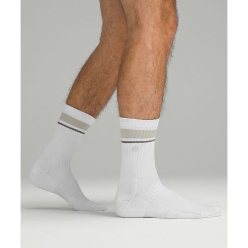 – Men's Daily Stride Ribbed Comfort Crew Socks Stripe – Größe XL - lululemon - Modalova