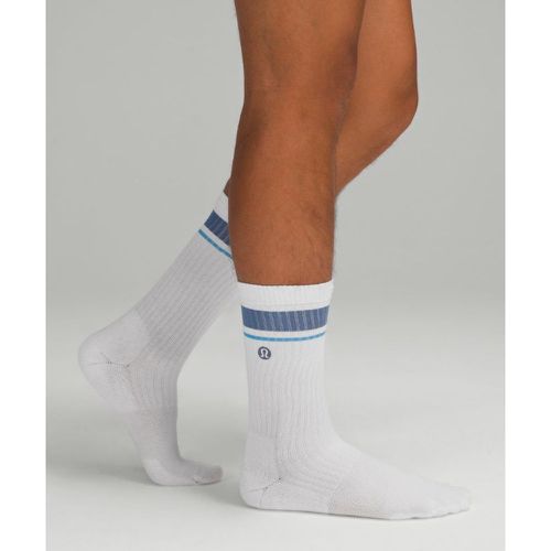 – Men's Daily Stride Ribbed Comfort Crew Socks Stripe – Größe M - lululemon - Modalova