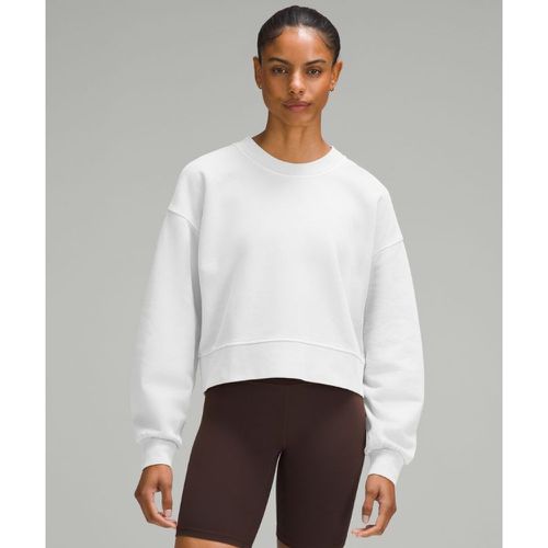 – Perfectly Oversized Crop-Sweater mit Rundhalsausschnitt French-Terry für Frauen – Größe 0 - lululemon - Modalova
