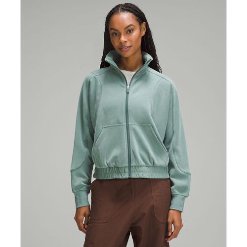 – Gebürsteter Softstreme Sweater mit Trichterkragen und Reißverschluss für Frauen – Grün – Größe 4 - lululemon - Modalova