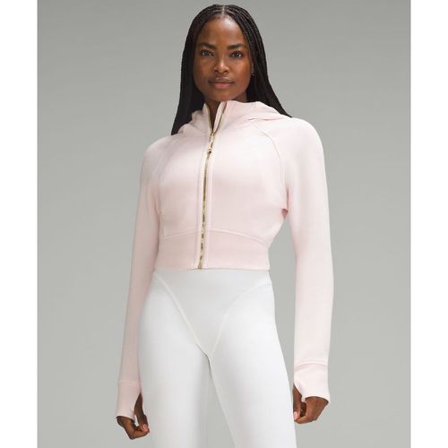 – Scuba Crop-Hoodie mit durchgehendem Reißverschluss für Frauen – Pink – Größe 12 - lululemon - Modalova