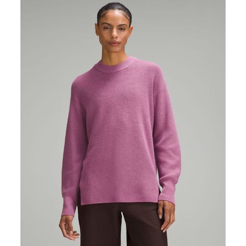 – Gerippter Pullover mit Rundhalsausschnitt aus für Frauen – Merinowollmischung – Größe 14 - lululemon - Modalova