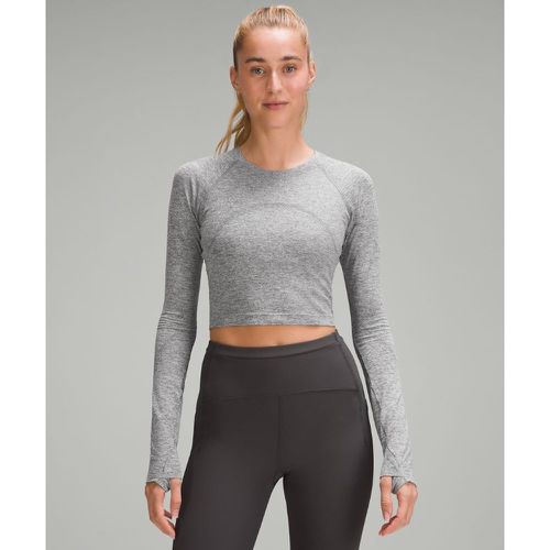 – Swiftly Tech Cropped-Langarmshirt 2.0 für Frauen – Grau – Größe 10 - lululemon - Modalova